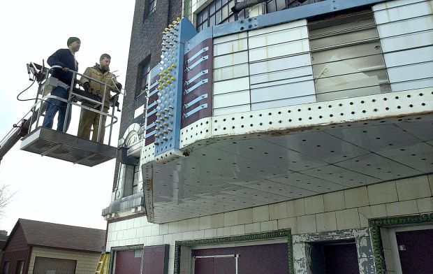 Castle Theater work continues in March 2002